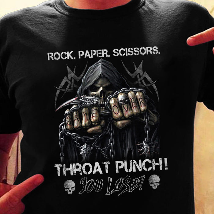 Throat Punch Skull T Shirt JL242 85O34 1