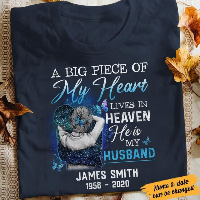 Personalized Husband & Wife Heaven T Shirt JN193 81O34 1
