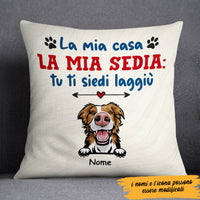 Personalized My House My Chair Dog Cane Italian Pillow AP1214 30O47 (Insert Included) thumb 1