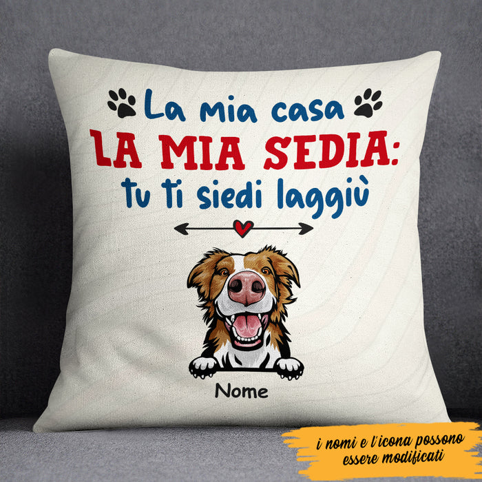Personalized My House My Chair Dog Cane Italian Pillow AP1214 30O47 (Insert Included) 1