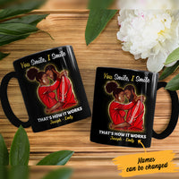Personalized You Smile I Smile BWA Couple Mug AG112 29O47 thumb 1