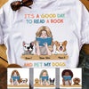 Personalized Dog Mom Book Reading T Shirt JN141 95O58 1