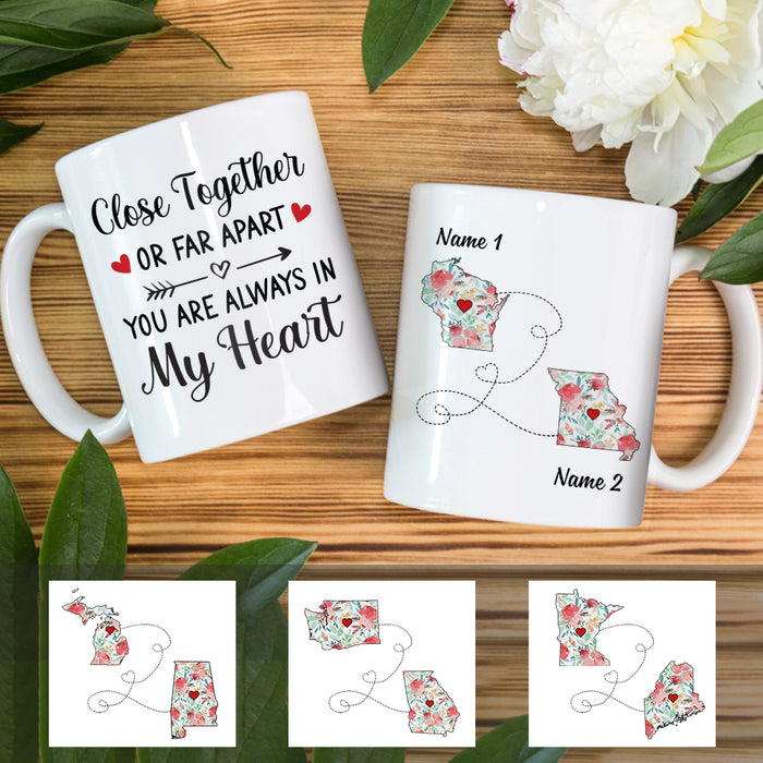 Personalized Close Together Long Distance Mug SB2422 30O47 1