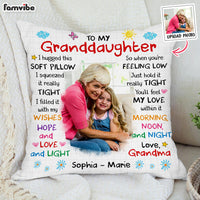 Personalized Gift For Granddaughter Photo Custom Pillow 31498 thumb 1