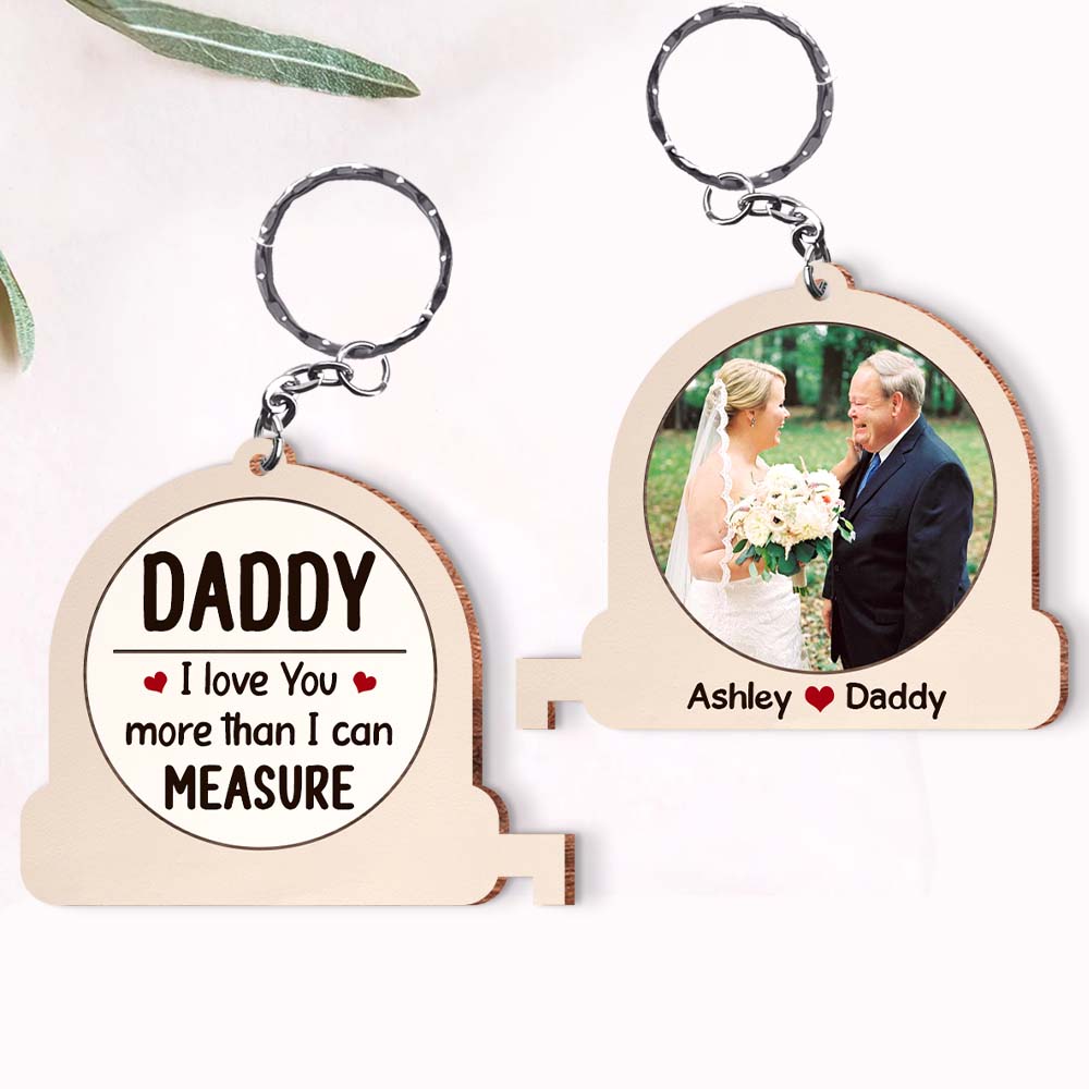 Personalized Gift We Love You Beyond Measure Wood Keychain 25285 Primary Mockup