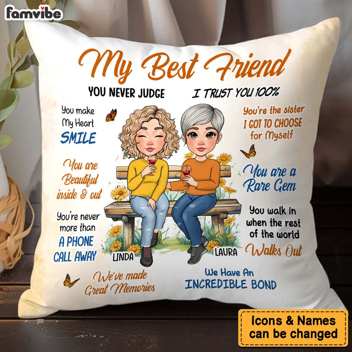 Personalized Gift For Friends My Forever Friend Pillow 31264 1