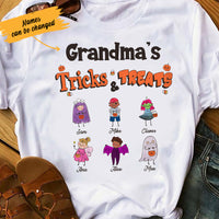 Personalized Halloween Grandma  White T Shirt JL161 95O36 thumb 1