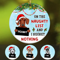 Personalized Naughty Dog Christmas  Ornament SB281 81O58 thumb 1