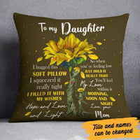 Personalized Daughter Sunflower Tree Pillow JR281 95O60 thumb 1