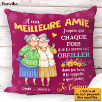 Personalized Gift For Friends French À Ma Meilleure Amie Pillow 30985 thumb 1