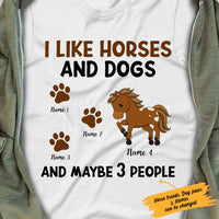 Personalized I Like Horse And Dog T Shirt DB82 30O53 thumb 1