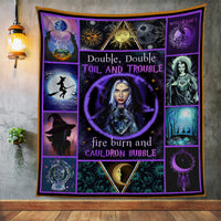 Double Trouble Witch Halloween Fleece Blanket JL175 29O34 thumb 1