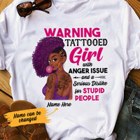 Personalized BWA Tattoos Anger Issues T Shirt AG282 95O53 thumb 1