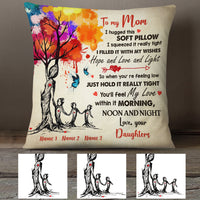 Personalized Mom Grandma Tree Hug Pillow MR31 30O34 thumb 1