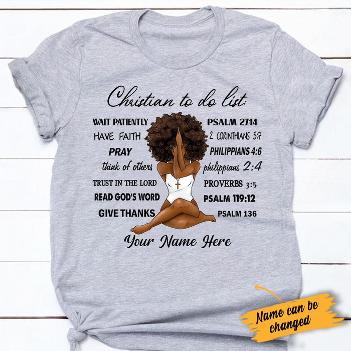 Personalized BWA God To Do List T Shirt AG281 85O34 1