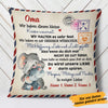 Personalized German Mama Oma Elephant Mom Grandma Pillow AP142 65O58 (Insert Included) 1
