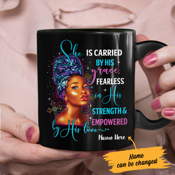 Personalized Carried By His Grace BWA God Mug SB81 29O47 1