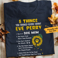 Personalized Dog Mom T Shirt JN121 85O65 thumb 1