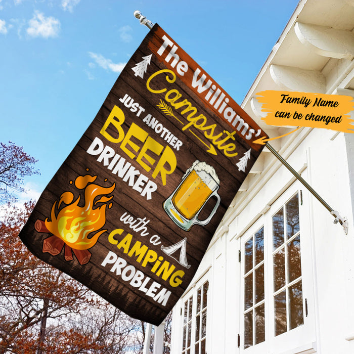 Personalized Camping  Problem Gardening Flag AG121 87O53 1