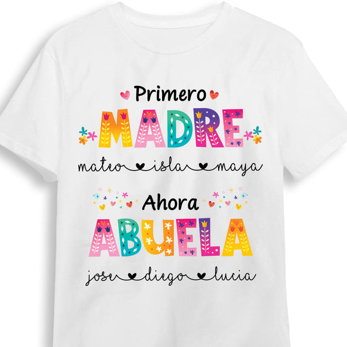 Personalized Abuela Spanish Colorful Flower Shirt - Hoodie - Sweatshirt 25126 1