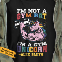 Personalized Gym Unicorn T Shirt JN304 95O36 thumb 1