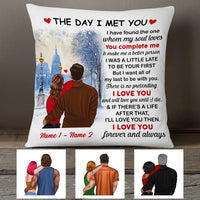 Personalized Couple Christmas Pillow NB84 87O53 thumb 1