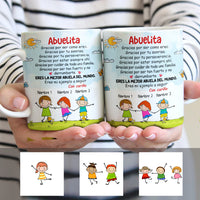 Personalized Mom Grandma Mamá Abuela Gracias Spanish Mug AP282 30O34 thumb 1