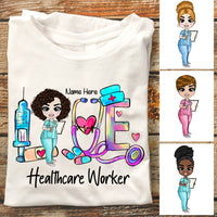 Personalized Love Nurse Life T Shirt JN244 30O47 thumb 1