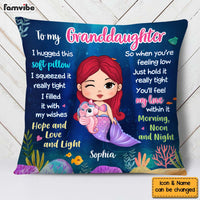 Personalized Gift For Granddaughter Mermaid Hug This Pillow 30680 thumb 1