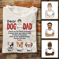 Personalized Dog Dad T Shirt JL54 30O53 thumb 1