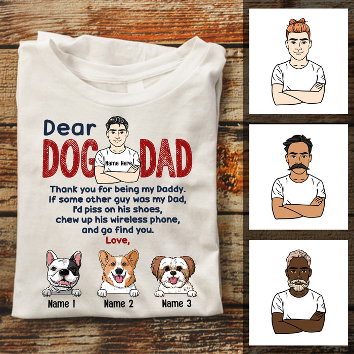 Personalized Dog Dad T Shirt JL54 30O53 1