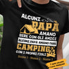 Personalized Dad Camping  Papà Nonno Italian T Shirt AP1411 30O58 1