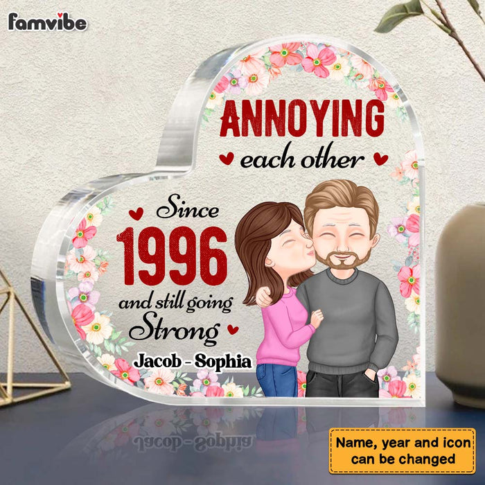 Personalized Annoying Each Other Couple Acrylic Plaque 1