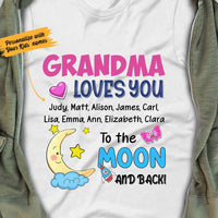 Personalized Grandma To The Moon And Back White T Shirt JN162 81O34 thumb 1