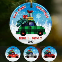 Personalized Bug Car Our First Christmas  Ornament OB141 67O53 thumb 1