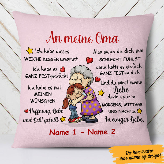 Personalized German Grandma Mom Oma Mama Pillow AP73 29O47 (Insert Included) 1