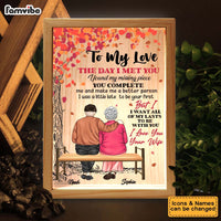 Personalized Couples Gift The Day I Met You Picture Frame Light Box 31127 thumb 1