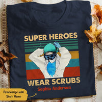 Personalized Nurse Super Heroes Vintage T Shirt JN242 30O58 thumb 1