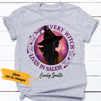 Personalized Halloween Not Every Witch Lives in Salem Gold T Shirt JL163 67O36 thumb 1