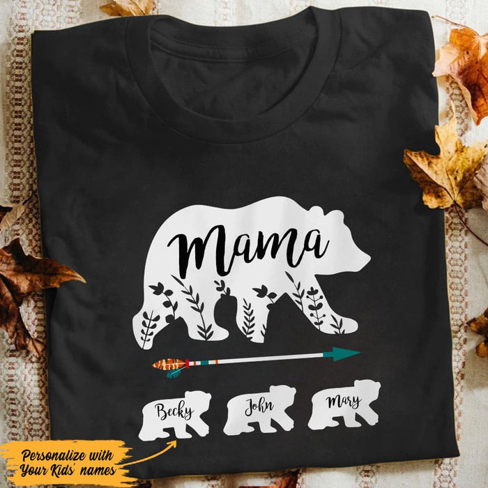 Personalized Mom Mama Bear T Shirt JN187 85O53 1