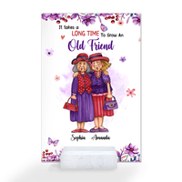 Personalized It Takes A Long Time To Grow An Old Friend Acrylic Plaque 26376 thumb 1