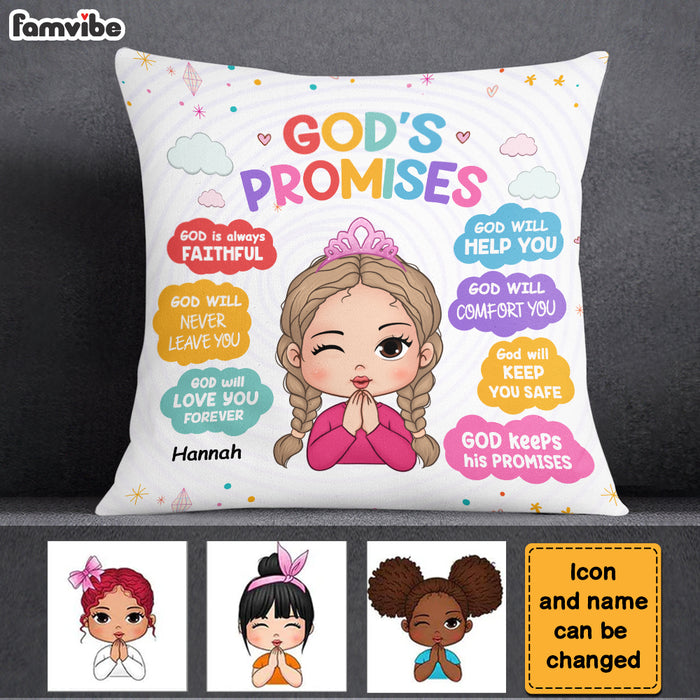Personalized Gift For Granddaughter God's Promises Biblical Pillow 30313 1