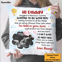 Personalized Gift For Dad To Be I Can't Wait To Meet You Pillow 25570 thumb 1