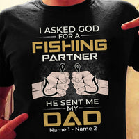 Personalized Fishing  Partner Dad Grandpa T Shirt MR231 65O34 thumb 1