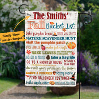 Personalized Fall Family Bucket List Flag AG221 67O58 thumb 1