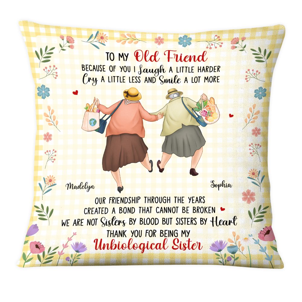 Personalized Gift For Old Friends A Bond That Cannot Be Broken Pillow 30675 Primary Mockup
