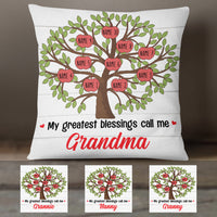 Personalized My Blessings Call Me Grandma  Pillow OB52 85O36 (Insert Included) thumb 1