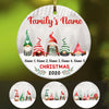 Personalized Gnomes Family  Ornament OB52 30O47 1