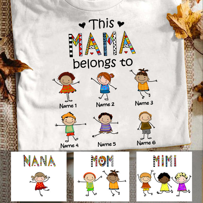 Personalized Grandma Belongs To T Shirt FB224 81O53 1
