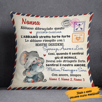 Personalized Italian Mamma Nonna Elephant Mom Grandma Pillow AP144 65O58 (Insert Included) thumb 1